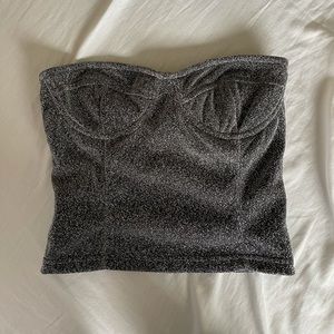 pretty little thing sparkly corset top